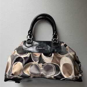 Coach Black and Tan Women's Satchel